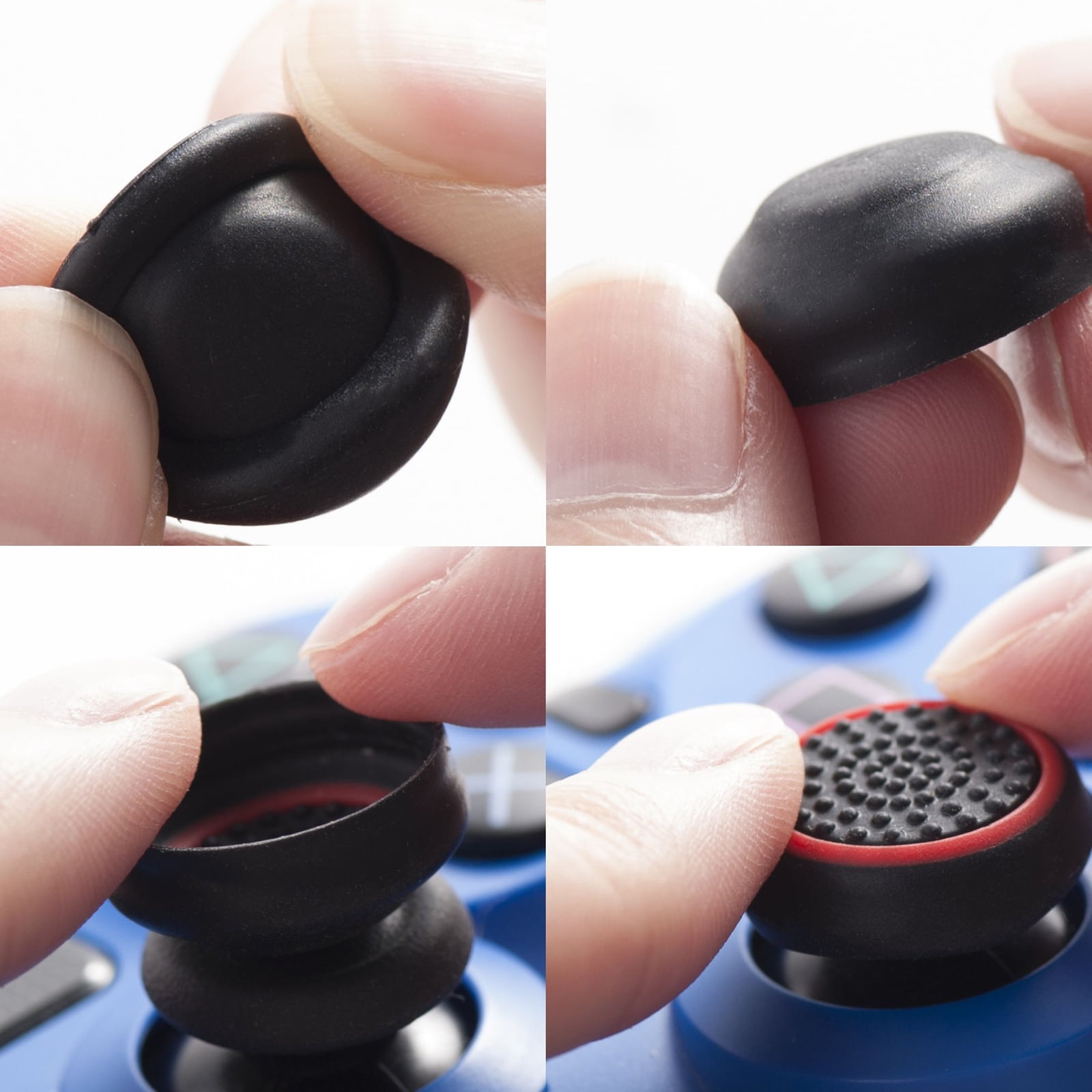 for PS5 PS4 PS3 Xbox 360 Xbox One Switch Pro Wii u Controller Silicone  Thumb Grip Cap Joystick Thumbstick (#J) 
