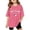 Hot Pink, variant on Girls American Flag 250th Anniversary T Shirt Kids 2026 Patriotic Short Sleeve Crewneck Tee