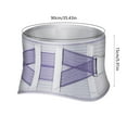 thumbnail image 3 of Back Brace Belt Steel Plate Support | Adjustable Breathable Lumbar Wrap | Relieves Back Pain | Corrects Posture | 4 Reinforced Spring Splints | 90x15cm | Purple or Black | 1 Piece, 3 of 6