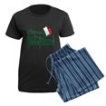 thumbnail image 5 of CafePress - Kiss Me Italian Vintage Colo Women's Dark Pajamas - Women's Short Sleeve Print T-Shirt and Pants Dark Cotton Pajama Set, 5 of 7