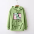 thumbnail image 2 of Fesfesfes Women Hooded Tops Casual Animal Cute Emo Dinosaur Shirt Hoodie Pocket Hoody Jumper Tops, 2 of 4