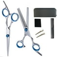 thumbnail image 3 of Stainless Steel Barber Scissors,11pcs Hair Cutting Scissors Barber Shears Hairdressing Shears Set Time-Tested Durability, 3 of 12