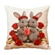thumbnail image 2 of CaiYueKe Velvet Heart Throw Pillow Covers Decorative Cushion for Sofa Bedroom Valentine's Day Home Decor Gifts Romantic Accent Pillows Soft Furnishing, 2 of 6