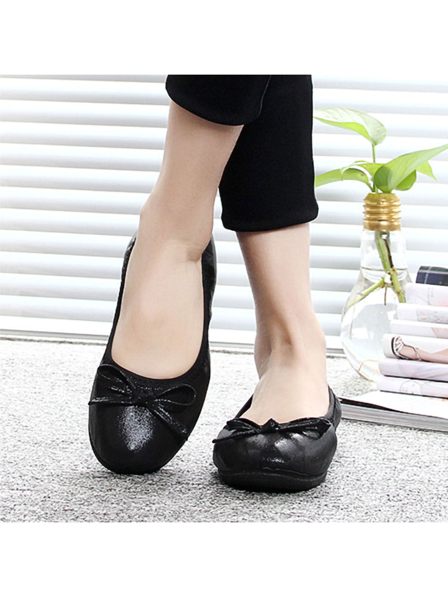WOMENS LADIES BOW BALLERINA CLEAR BALLET DOLLY PUMPS SUMMER SHOES 