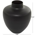 thumbnail image 4 of DecMode 13" Black Glass Vase, 4 of 12
