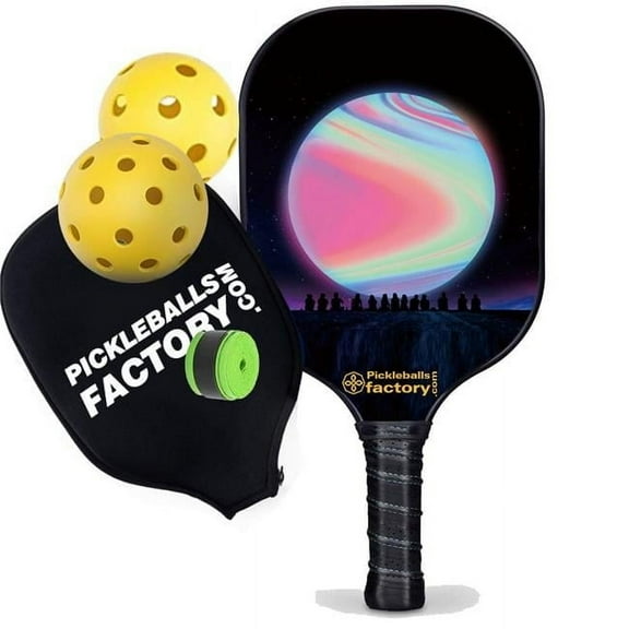 Pickleball Factory PB00032-11-C Best Pickleball Paddles - Pink Balls Driveway Pickleball 2023, Outdoor Pickleball Near Me Usapa Approved Balls, Carbonfiber Graphite