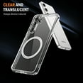 thumbnail image 3 of Magnetic for Samsung Galaxy A55 Case, [Fit for MagSafe] [Never Yellowing] [Military Grade Rugged Durable Protection] Back Slim Clear Wireless Charging Shockproof Premium Phone Case,Clear, 3 of 7