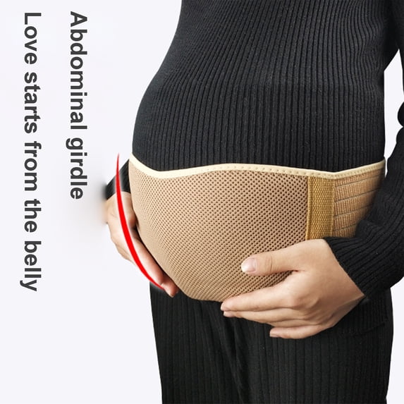 Seyurigaoka Belly Band for Pregnant Women, Mesh Cloth Abdominal Belt for Support