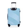 thumbnail image 4 of 3 Piece Luggage Sets (20/24/28 In), PC+ABS Lightweight Suitcase with 2 Hooks Spinner Wheels Adjustable Pull Rod Top and Side Handles, Aqua Blue, 4 of 9