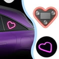 thumbnail image 2 of Car Led Ambient Light- 2pack Solar-Powered Heart-Shaped Couple-Themed Ambient Lightings Led Neon Light for Car Interior Accessory, Ip65 Waterproof, Switchable Modes, Romantic Mood Lamp, 2 of 7