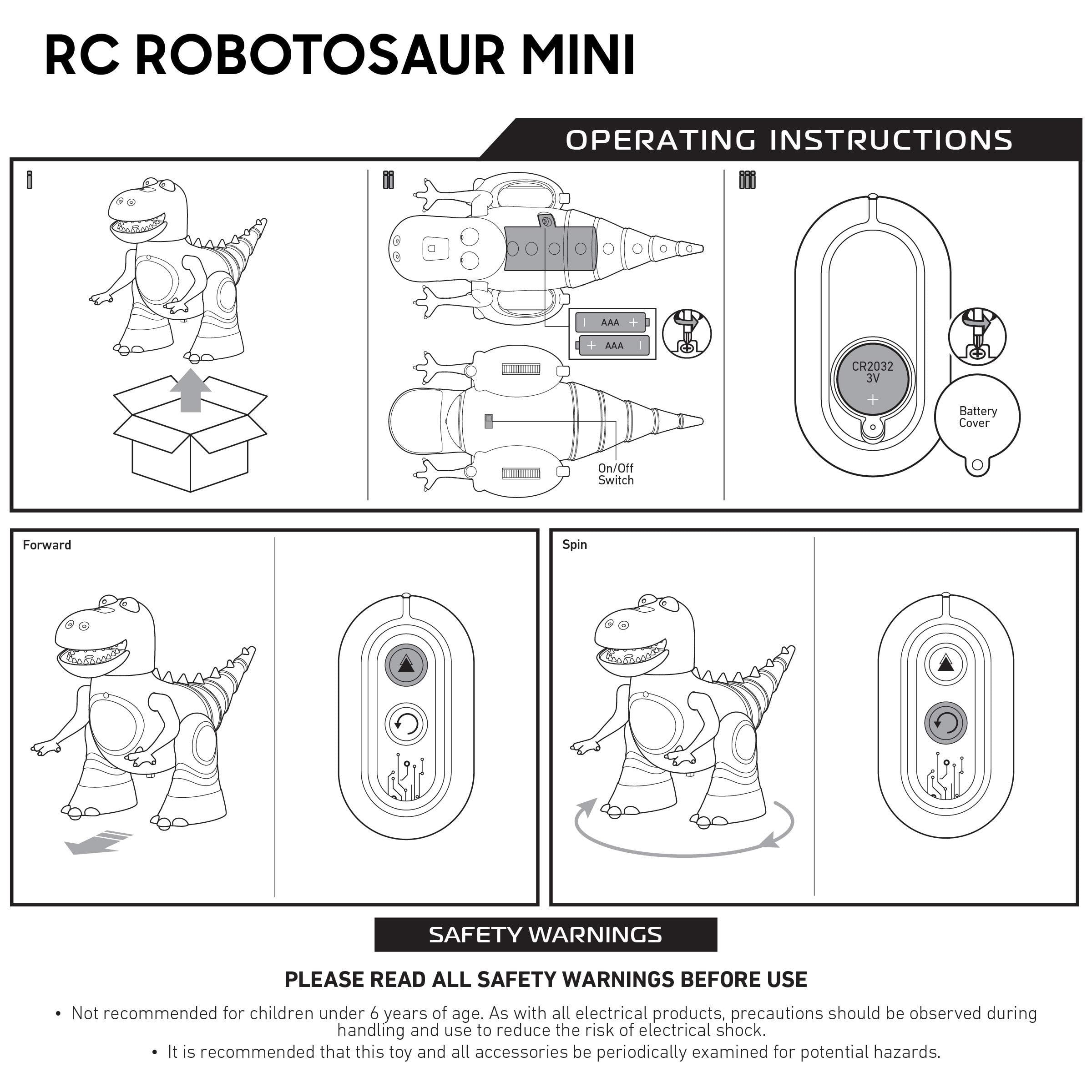 sharper image remote dinosaur