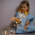 thumbnail image 3 of 2m Santa Claus Christmas Tree Led String Lights Garland Snowflakes Decoration For Home Fairy New Year, 3 of 5