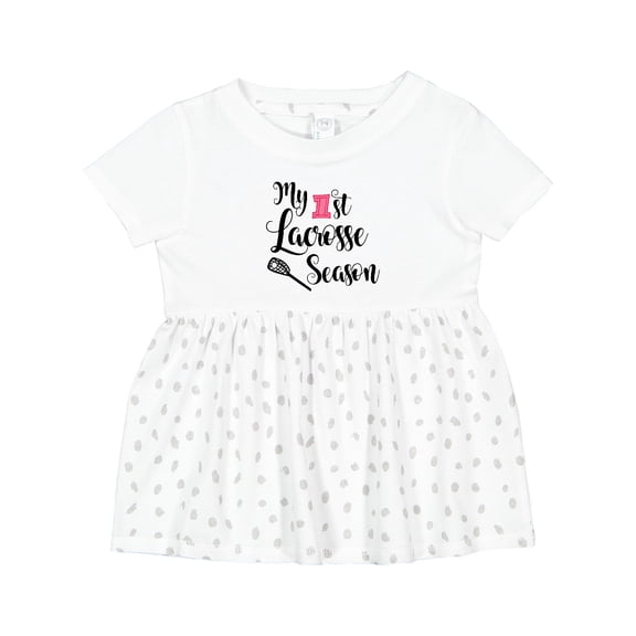 Inktastic My 1st Lacrosse Season Girls Baby Dress