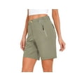 thumbnail image 2 of Mapamyumco Women’s Hiking Shorts Quick Dry Stretch for Golf Outdoor Camping Travel, Zipper Pockets Sage M, 2 of 7