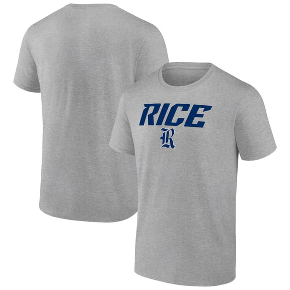 Men's Heather Gray Rice Owls Campus T-Shirt