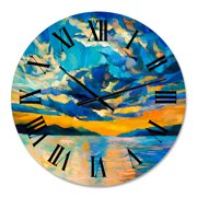 Designart 1 in Coastal Wall Clock