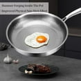 thumbnail image 2 of Plateful Titanium Pan, Frying Pans for Cooking Non Stick, Pro Scratch-Resistant Hammered Sartenes de Titanio, Multifunctional Flat Alloy Steel Wok Lightweight, Dishwasher-Friendly, 2 of 10