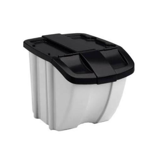 Suncast Hopper Bin Gray/Black