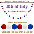 thumbnail image 6 of TETOU 3 Pack Pom Pom 4th of july Garland,Patriotic Red White Blue Felt Ball Garland Party Decor Supplies for Independence Day Memorial Day Veterans Day, 6 of 7