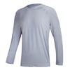 WEILANXIN Store Weilanxin Long Sleeve Swim Shirts for Men Sun Protection Shirt Running Rashguard UPF 50+ UV Swimwear Athletic Workout LightGray Size L