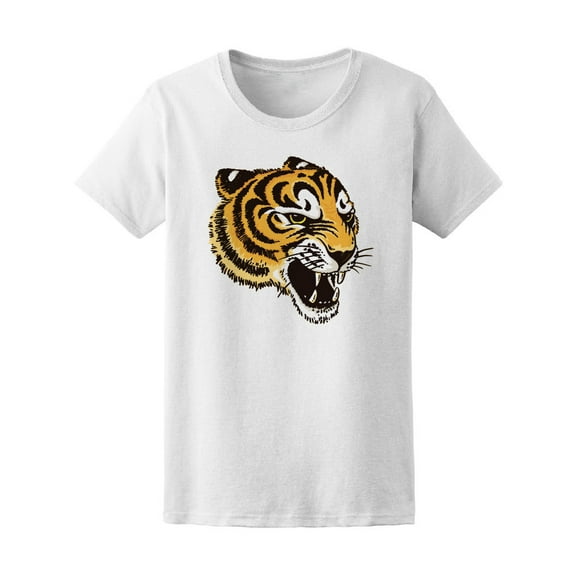 Stylized Drawing Of A Tiger Face T-Shirt Men -Image by Shutterstock, Male XX-Large