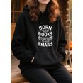 thumbnail image 3 of Literature Hoodie for Men Women, Book Lover Pullover Hooded Sweatshirt, Cozy Cotton Poly Blend, Casual Reading Outfit, 3 of 5