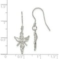 thumbnail image 4 of Sterling Silver Fairy Earrings (30 X 8) Made In United States qe34, 4 of 5