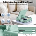 thumbnail image 3 of KDD Tablet Pillow Stand, iPad Tablet Stand with Storage, Foldable Adjustable Holder for Desk Bed Couch and Lap, Green, 3 of 8