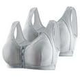thumbnail image 3 of Lovzfmll Bras for Women! Bras for Women Wirefree - Wireless Bra, Everyday Bras, Bras for Women No Underwire 2PC (Silver) 42, 3 of 3