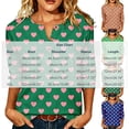 thumbnail image 3 of Shihyeh Women Halloween Jackolantern Print Blouse V Neck 3/4 Sleeve Flare Sleeve Button Front Dressy Casual Top for Adult, 3 of 7
