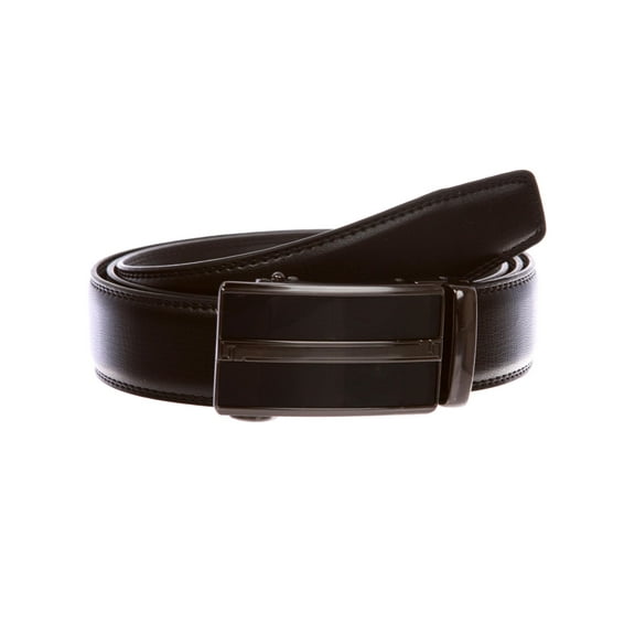 Men's Automatic Buckle Slide Ratchet Feather Edged Perfect Fit Dress Belt