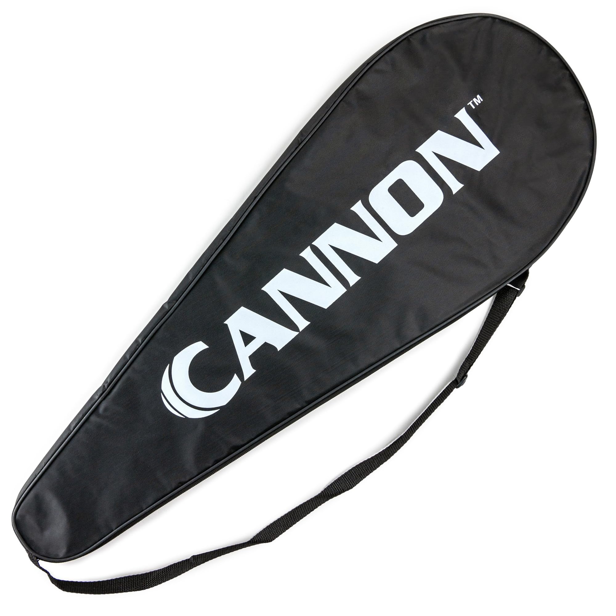 Cannon Sports Badminton Racket Set Includes 2 Racquets, 6 Shuttlecocks, Carry Bag Perfect for Backyard, Beach, Park Play (White)