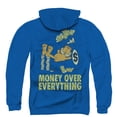 thumbnail image 3 of Garfield Money Is Everything (Back Print) Adult Zipper Hoodie Sweatshirt Royal Blue, 3 of 3