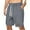 Gray(New), variant on PNTUTB Summer Men's Fashion Solid Color Elastic Waist Drawstring Zipper Multi-Pocket Casual Loose Comfortable Shorts