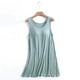 thumbnail image 1 of Camisón largo con tirantes para mujer, pijama de talla grande, vestido de casa para mujer, vestido de pijama corto con almohadilla para el pecho, estilo fino, camiseta sin mangas integrada, camisón de, 1 of 3