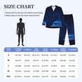 thumbnail image 4 of Fotbe Futuristic Book Knowledge Pattern Long Sleeve Pajama Set for Men,Sleepwear Set,2-piece Loungewear Set,Soft PJs Comfy Nightwear with Pockets-Medium, 4 of 7