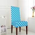 thumbnail image 4 of ZICANCN Gingham Blue Background Chair Protectors Seat Covers , Dining Chair Slipcovers for Dining Room Hotel Kitchen Design Checkered, 4 of 8