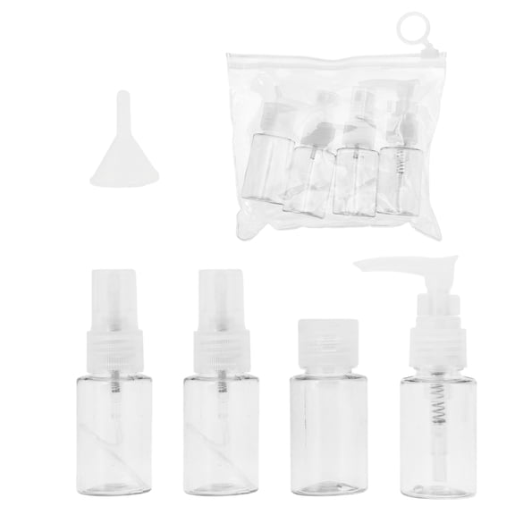 Unique Bargains Travel Container Set 5 PCS Clear