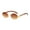 Golden Double Tea, variant on Retro Small Round Metal Frame Sunglasses for Small Faces, UV400 Protection, Ideal for Parties, Travel, and Fishing