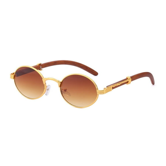 Retro Small Round Metal Frame Sunglasses for Small Faces, UV400 Protection, Ideal for Parties, Travel, and Fishing