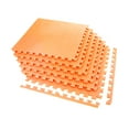 thumbnail image 2 of FlooringInc Eco Soft+ Interlocking Foam Flooring Mats with Removable Edges, 2'x2' Tiles, Orange, 12 pack, 48 sqft, 2 of 6