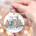 thumbnail image 4 of New York Engagement Ornament, New York Ornament, Engagement Ornaments, Engagement Custom Gift, New York Souvenir, NYC Souvenir, NYC Couple Ze48P5 (New York Engagement), 4 of 4