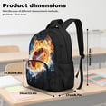 thumbnail image 6 of KUIFORTI Fire Rugby Backpack and Lunch Box for Elementary Primary Middle School Daily Use Set of 4 Fashion with Pencil Bags Lunch Bag Boys School Backpack, 6 of 7