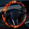 thumbnail image 2 of Maple leaves 14.5 Inch Printing PVC Leather Car Wheel Cover Steering Wheel Cover Auto Accessories, 2 of 6