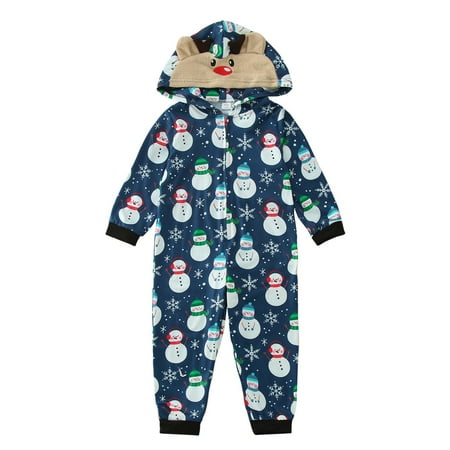 

Matching Family Outfits Christmas Parent Child Fashionable Snowman Print Christmas Home Clothes Suit Friends Party Casual Family Matching Pajamas Blue 13 Years - 14 Years