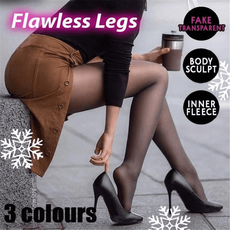 Women Slimming Leggings Thick Flawless Legs Fake Translucent Warm