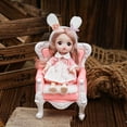 thumbnail image 4 of Jewelry Display Chair Velvet Resin Sofa For Rings Necklace, 4 of 8