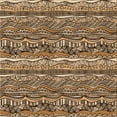 thumbnail image 1 of Ahgly Company Machine Washable Indoor Square Transitional Bakers Brown Area Rugs, 5' Square, 1 of 7