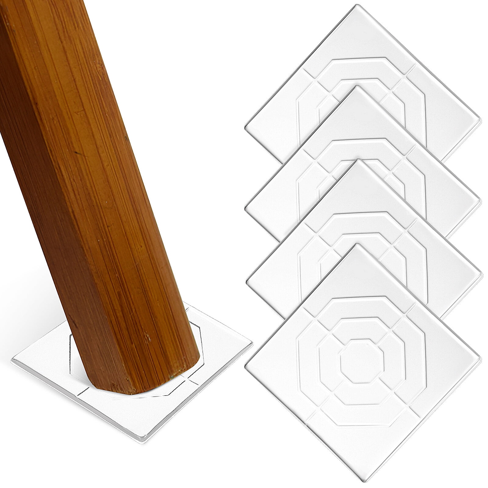HOMEMAXS 4 Pcs Clear Bumper Pads Silicone Furniture Pads Furniture