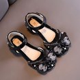 thumbnail image 6 of WUXIAN Child Fashion Spring Summer Dance Shoes Girls Dress Show Princess Shoes Pearl Rhinestone Bowknot Hook Loop Soft Baby Footwear, 6 of 6